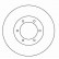 Disque de frein 16553 ABS