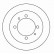 Disque de frein 16566 ABS