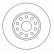 Disque de frein 16582 ABS