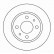 Disque de frein 16596 ABS
