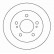 Disque de frein 16601 ABS