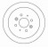 Disque de frein 16603 ABS