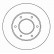 Disque de frein 16615 ABS