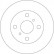 Disque de frein 16617 ABS