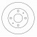 Disque de frein 16635 ABS