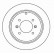 Disque de frein 16647 ABS