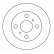 Disque de frein 16651 ABS