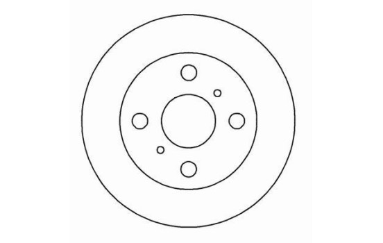 Disque de frein 16651 ABS