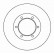 Disque de frein 16656 ABS