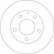 Disque de frein 16676 ABS