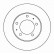 Disque de frein 16885 ABS
