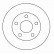 Disque de frein 16916 ABS