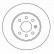 Disque de frein 16927 ABS