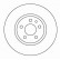 Disque de frein 16938 ABS