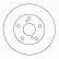 Disque de frein 16942 ABS
