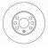 Disque de frein 16951 ABS