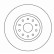 Disque de frein 17014 ABS