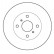 Disque de frein 17019 ABS