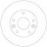 Disque de frein 17066 ABS