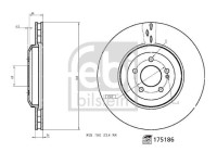 Disque de frein 175186 FEBI