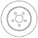 Disque de frein 17953 ABS