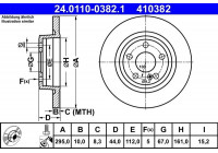 Disque de frein 24.0110-0382.1 ATE