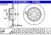 Disque de frein 24.0110-0393.1 ATE