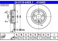 Disque de frein 24.0110-0405.1 ATE