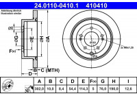 Disque de frein 24.0110-0410.1 ATE