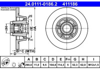 Disque de frein 24.0111-0186.2 ATE