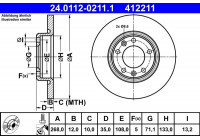 Disque de frein 24.0112-0211.1 ATE