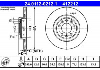 Disque de frein 24.0112-0212.1 ATE