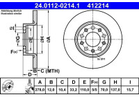 Disque de frein 24.0112-0214.1 ATE