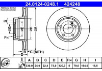 Disque de frein 24.0124-0248.1 ATE