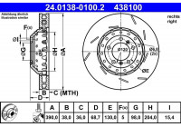 Disque de frein 24.0138-0100.2 ATE