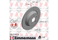 Disque de frein 250.1378.20 Zimmermann
