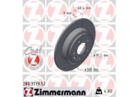 Disque de frein 280.3179.52 Zimmermann