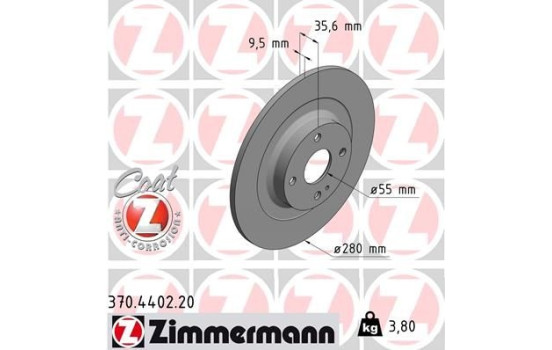 Disque de frein 370.4402.20 Zimmermann