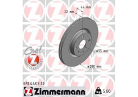Disque de frein 370.4407.20 Zimmermann