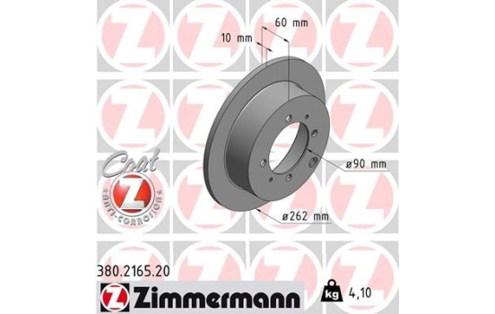 Disque de frein 380.2165.20 Zimmermann