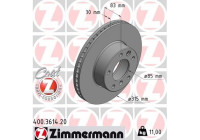 Disque de frein 400.3614.20 Zimmermann