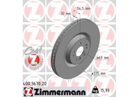 Disque de frein 400.3670.20 Zimmermann