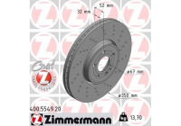 Disque de frein 400.5549.20 Zimmermann