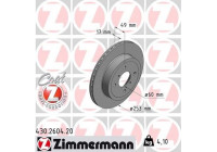 Disque de frein 430.2604.20 Zimmermann