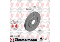 Disque de frein 440.3104.20 Zimmermann