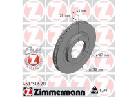 Disque de frein 460.1506.20 Zimmermann