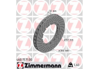 Disque de frein 460.1571.00 Zimmermann