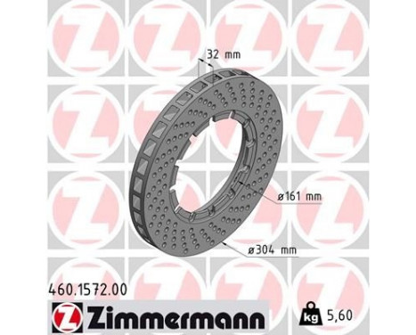 Disque de frein 460.1572.00 Zimmermann