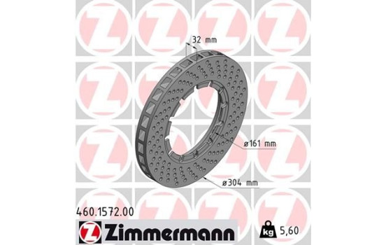 Disque de frein 460.1572.00 Zimmermann