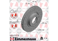 Disque de frein 460.4511.70 Zimmermann